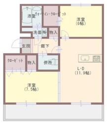 英賀保駅 徒歩30分 3階の物件間取画像